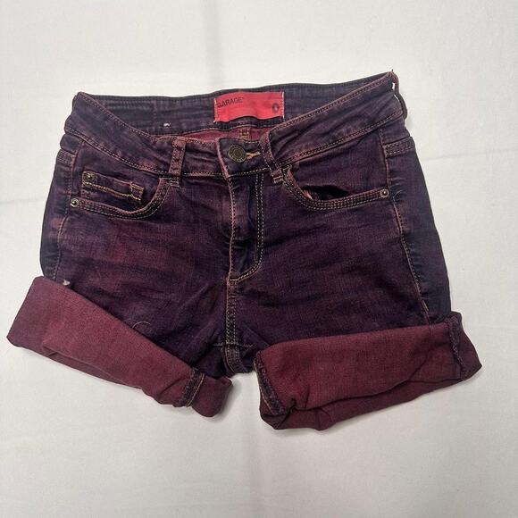 Garage Size 0 Denim Double Washed Color Shorts - Picture 1 of 4